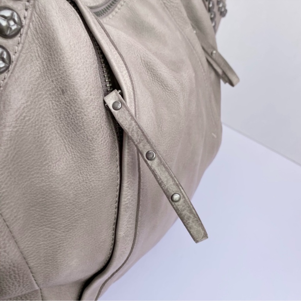 Free People Studded Taupe Shoulder Bag 20 x13 x3 - Picture 3 of 10